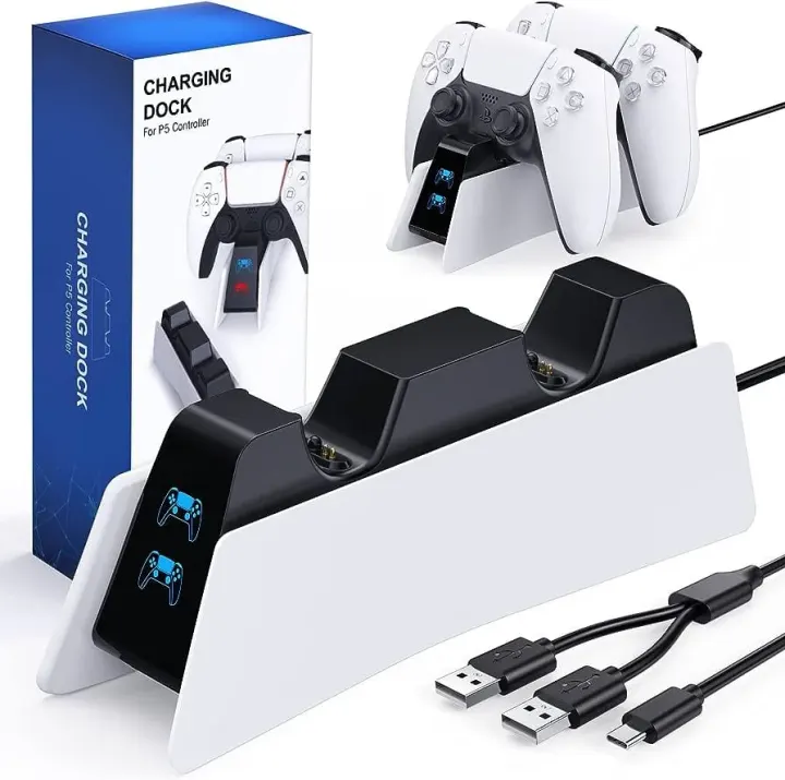 Station de Charge pour Manette DualSense PS5 avec Indicateurs LED