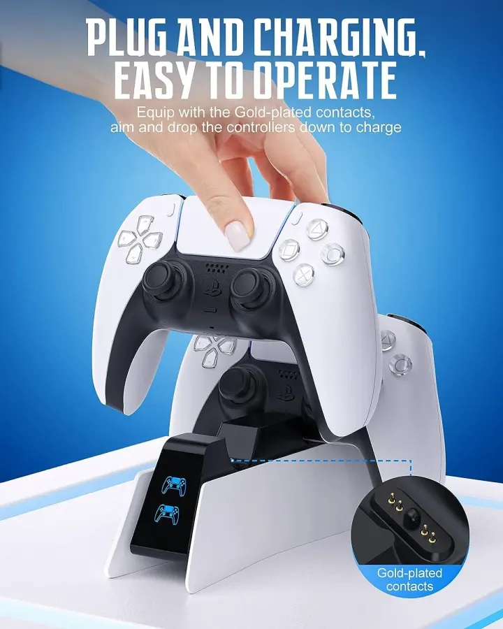 Station de Charge pour Manette DualSense PS5 avec Indicateurs LED — photo 4