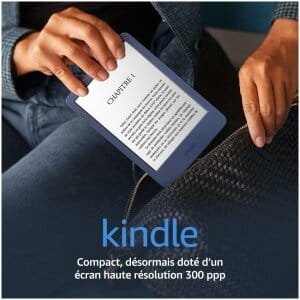 Kindle (2022) : Liseuse 6" Légère, 16 GO  Compacte, Écran Haute Résolution 300 ppp