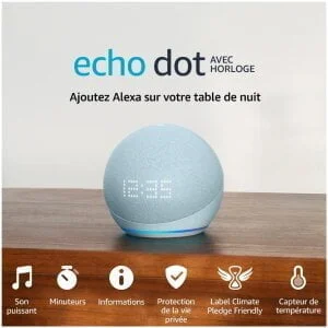 brade la dernière enceinte Echo Dot 2022 à -60% pour le Black Friday