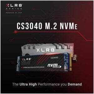 SSD NVMe PNY CS3040 2TB Gen4 pour PS5 - 5600MB/s Lecture, 4300MB/s Écriture