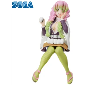 Figurine Demon Slayer Kanroji Mitsuri Eat Rice Balls Sega, 15 cm