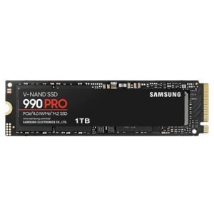 Samsung 990 PRO MZ-V9P1T0BW - SSD - chiffré - 1 To - interne - M.2 2280 - PCIe 4.0 x4 (NVMe) - AES 256 bits - TCG Opal Encryption 2.0