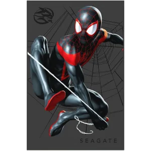 SEAGATE Miles Morales Special Edition FireCuda - Disque dur (HDD, 2 TB, Noir)