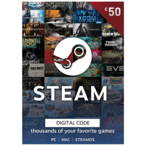 Carte Cadeau STEAM - 50 EURO (Code Digital)