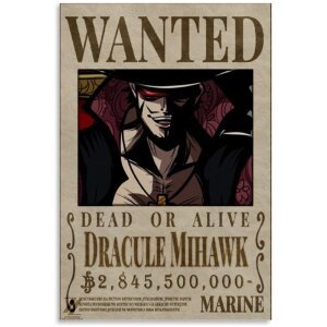 ONE PIECE - POSTER WANTED MIHAWK