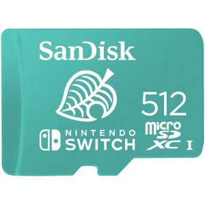 SanDisk Carte microSDXC UHS-I pour Nintendo Switch 512 Go - Produit sous licence Nintendo, jusqu'à 100 MB/s UHS-I Class 10 U3
