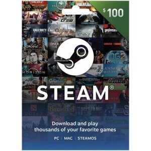 Carte Cadeau STEAM - 100 USD (Code Digital)