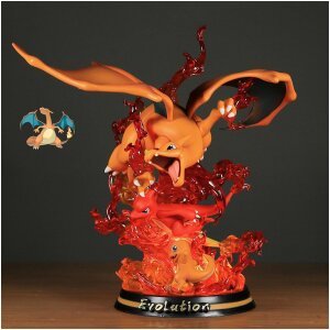 Figurine Pokémon Evolution Charizard - Statue en PVC 26 cm