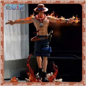 Figurine Portgas D. Ace - Figurine en PVC avec Lumière - Modèle 28cm