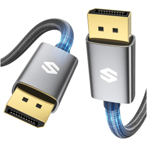 Câble DisplayPort Silkland Certifié VESA 4K@60Hz, 2K@144Hz, 2K@165Hz, HBR2 21.6Gbps, HDR, DSC, G-Sync & Free-Sync, 2M
