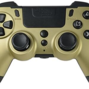 Manette sans Fil Steelplay Slim Pack pour PS4 PS3 et PC Or