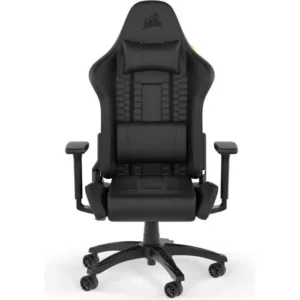 Fauteuil gaming CORSAIR TC100 Relaxed – Similicuir noir, ergonomique, accoudoirs réglables