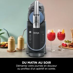 Ninja SLUSHI Machine à Boissons Glacées FS301EU – Sorbetière et Granita Pro
