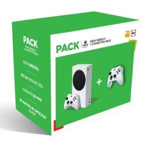 Pack Console Xbox Series S + 2 Manettes Sans Fil – Blanc Robot