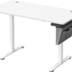 Bureau Électrique SONGMICS LSD132W01 Bureau électrique réglable blanc 120x60
