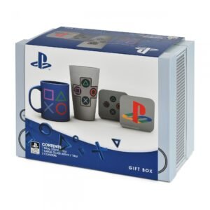 Coffret Cadeau PlayStation Gift Set Mug Glass Coasters