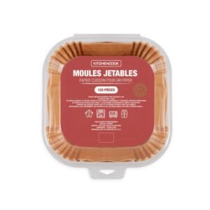 Accessoire Air Fryer KitchenCook Moules Jetables Anti-Adhésif pour Air Fryer 120 PCS
