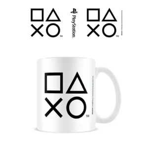 PlayStation: Mug Design White Ceramic Mug Shapes Black 11oz 315ml
