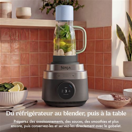 Blender Multifonction 3-en-1 Ninja CrushBOSS 1200W Noir (LB401EUBK) – Hachoir, Robot & Gourde Nomade — photo 4