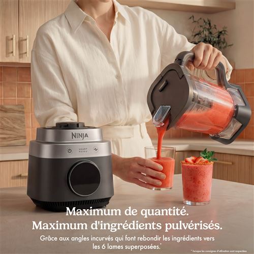 Blender Multifonction 3-en-1 Ninja CrushBOSS 1200W Noir (LB401EUBK) – Hachoir, Robot & Gourde Nomade — photo 5