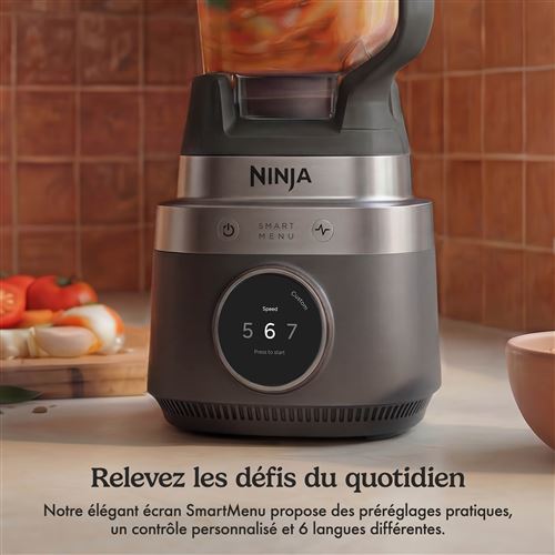Blender Multifonction 3-en-1 Ninja CrushBOSS 1200W Noir (LB401EUBK) – Hachoir, Robot & Gourde Nomade — photo 7