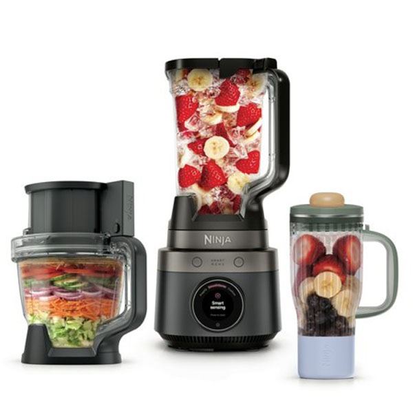 Blender Multifonction 3-en-1 Ninja CrushBOSS 1200W Noir (LB401EUBK) – Hachoir, Robot & Gourde Nomade